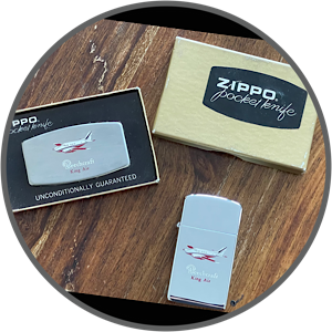 Zippo et pocket knife Beechcraft (Collector)